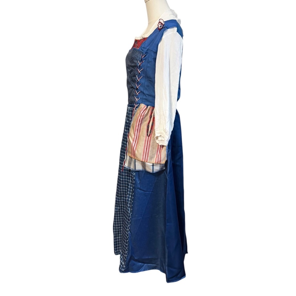 Disney Belle Provincial Costume Dress Women Size M 8-10 Blue Renaissance Cosplay - Picture 5 of 12